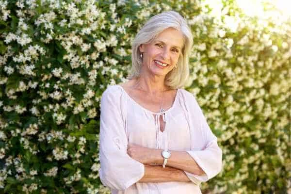 Older woman happy with urinary incontinence treatment Walton-on-Thames