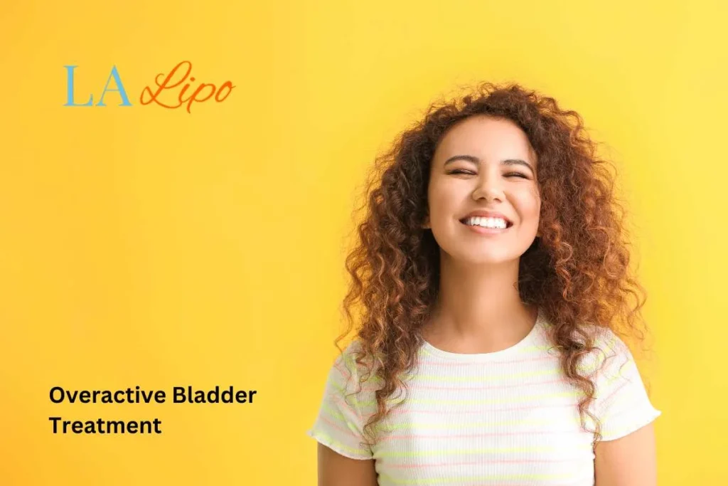 woman smiling about overactive bladder treatment Walton-on-Thames solutions