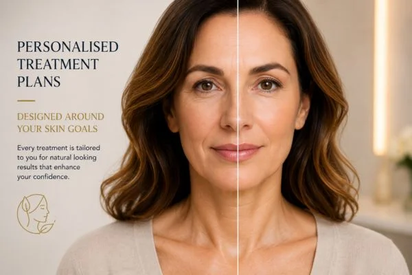 Before and after results of Collagen Lift Therapy Walton-on-Thames